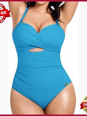 Tummy Control One Piece Swimsuit with Removable Straps X-Large